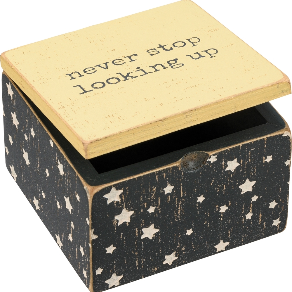 NIP Primitives By Kathy Hinged Box - Never Stop looking up